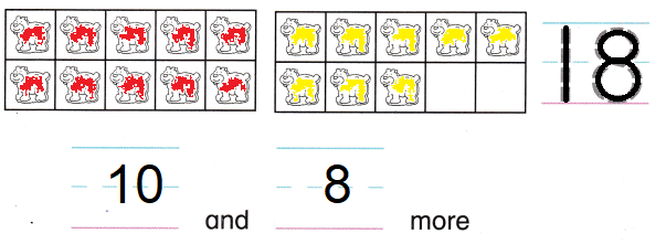 McGraw-Hill-My-Math-Kindergarten-Chapter-7-Lesson-4-Answer-Key-Make-Numbers-16-to-19-16