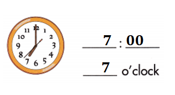 Spectrum-Math-Grade-1-Chapter-5-Lesson-5.1-Telling-Time-to-the-Hour-Answers-Key-Write the time for each clock-6
