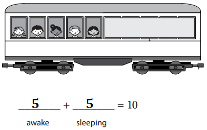 Bridges-in-Mathematics-Grade-2-Student-Book-Answer-Key-Unit-1-Figure-the -Facts-Children on the Train-8